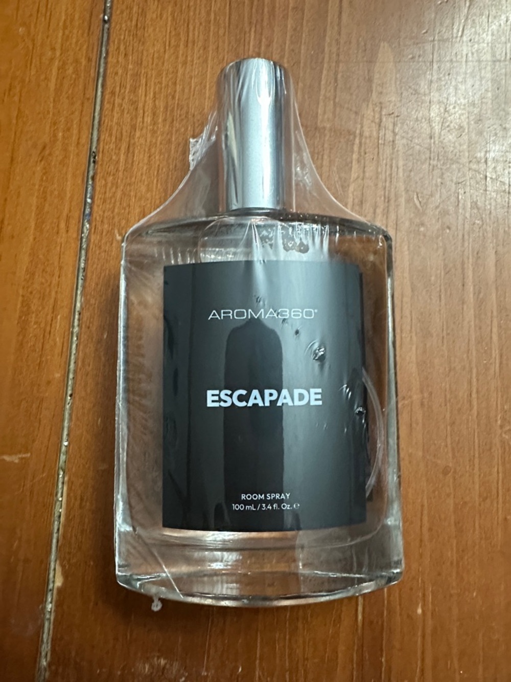 Aroma360 Escapade Room Spray — Black Label, Clear Bottle